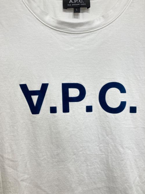 A.P.C.（アーペーセー）A.P.C. (アーペーセー) VPC ロゴTシャツ ホワイト サイズ:Lの古着・服飾アイテム