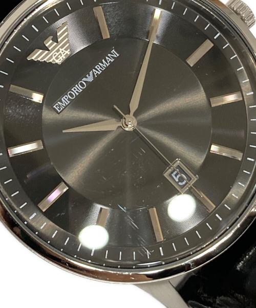 EMPORIO ARMANI（エンポリオアルマーニ）EMPORIO ARMANI (エンポリオアルマーニ) 腕時計 ブラックの古着・服飾アイテム