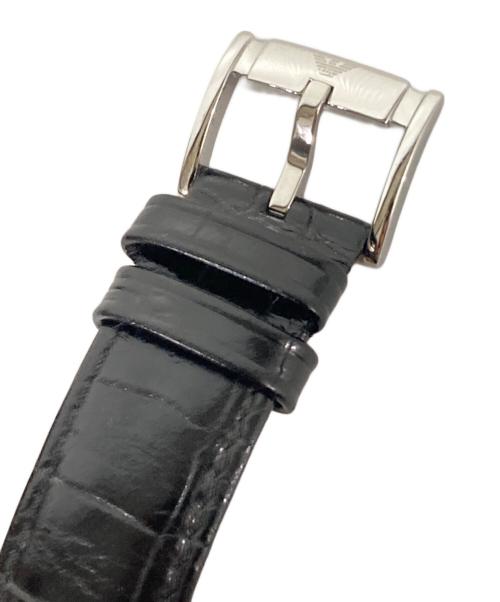 EMPORIO ARMANI（エンポリオアルマーニ）EMPORIO ARMANI (エンポリオアルマーニ) 腕時計 ブラックの古着・服飾アイテム