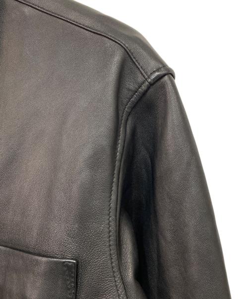 EDIFICE（エディフィス）EDIFICE (エディフィス) ネイキッドラムレザー シャツ ブラック サイズ:Sの古着・服飾アイテム