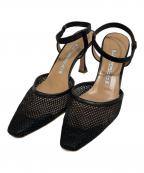 PELLICOペリーコ）の古着「メッシュパンプス」｜ブラック