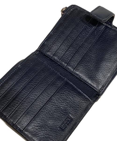 HIROFU（ヒロフ）HIROFU (ヒロフ) スクエアウォレット ネイビーの古着・服飾アイテム