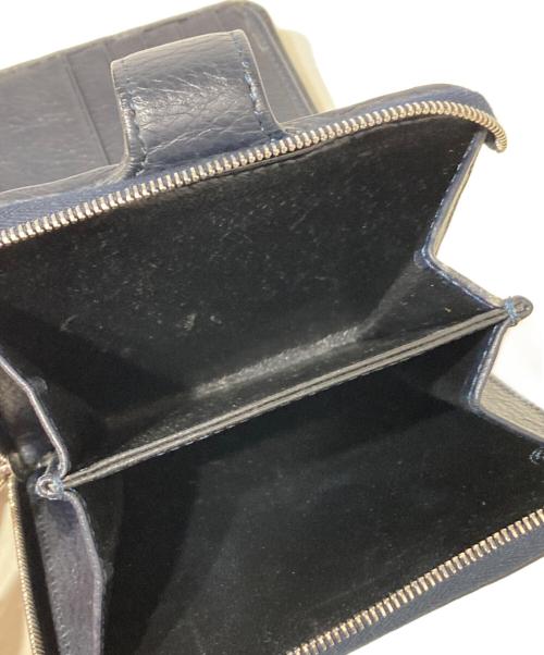 HIROFU（ヒロフ）HIROFU (ヒロフ) スクエアウォレット ネイビーの古着・服飾アイテム