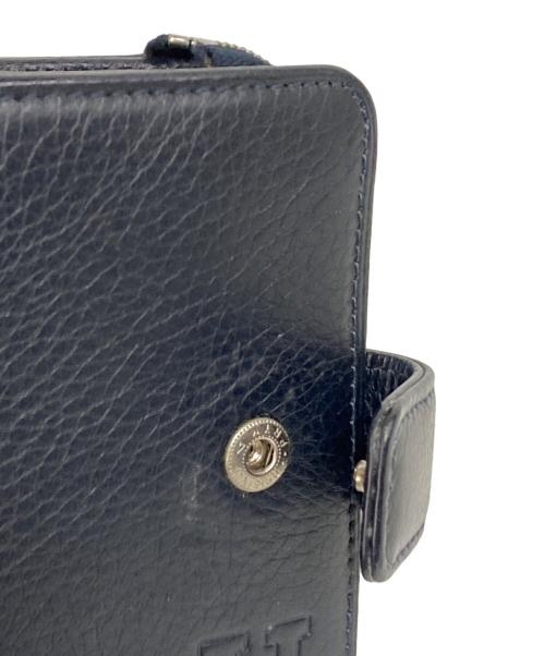 HIROFU（ヒロフ）HIROFU (ヒロフ) スクエアウォレット ネイビーの古着・服飾アイテム