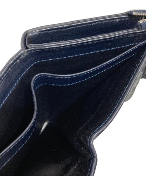 HIROFU（ヒロフ）HIROFU (ヒロフ) スクエアウォレット ネイビーの古着・服飾アイテム
