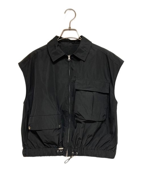 emmi atelier（エミアトリエ）emmi atelier (エミアトリエ) eco ewcノースリーブワークブルゾン ブラック サイズ:Fの古着・服飾アイテム