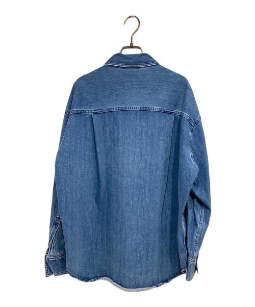 BARNYARDSTORM（バンヤードストーム）BARNYARDSTORM (バンヤードストーム) カットデニムシャツジャケット ブルー サイズ:Fの古着・服飾アイテム