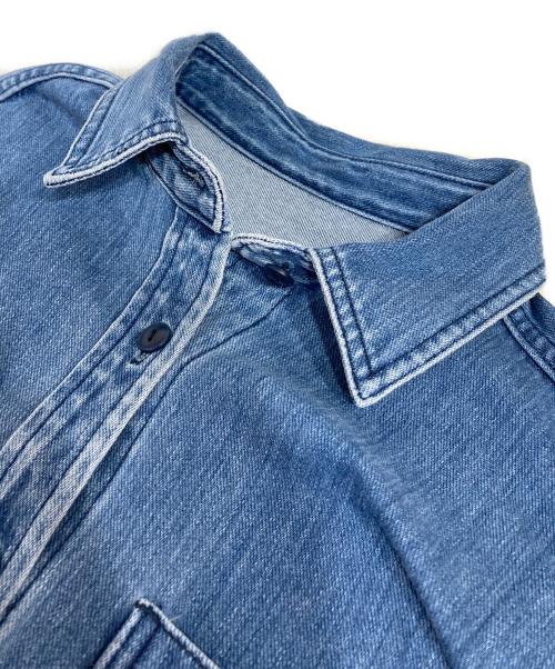 BARNYARDSTORM（バンヤードストーム）BARNYARDSTORM (バンヤードストーム) カットデニムシャツジャケット ブルー サイズ:Fの古着・服飾アイテム