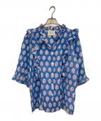SZ Blockprintsエスゼットブロックプリント）の古着「コットンフリルシャツ」｜ブルー