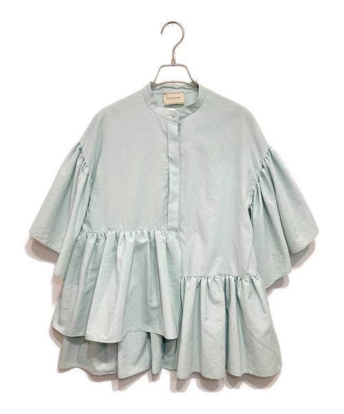 UNITED ARROWS TOKYO（ユナイテッドアローズトウキョウ）UNITED ARROWS TOKYO (ユナイテッドアローズトウキョウ) シャーリングブラウス グリーン サイズ:36の古着・服飾アイテム