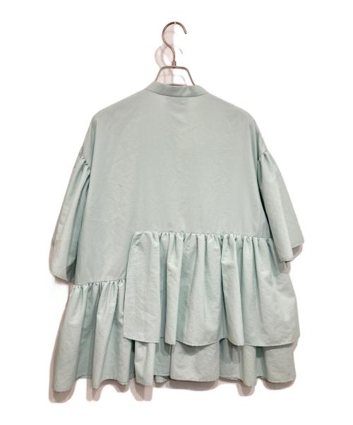 UNITED ARROWS TOKYO（ユナイテッドアローズトウキョウ）UNITED ARROWS TOKYO (ユナイテッドアローズトウキョウ) シャーリングブラウス グリーン サイズ:36の古着・服飾アイテム