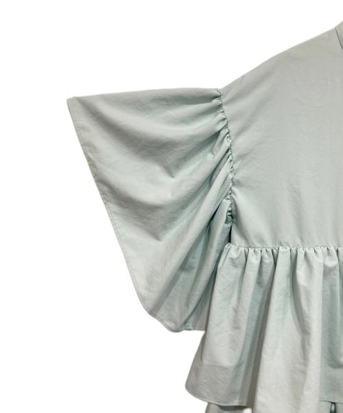 UNITED ARROWS TOKYO（ユナイテッドアローズトウキョウ）UNITED ARROWS TOKYO (ユナイテッドアローズトウキョウ) シャーリングブラウス グリーン サイズ:36の古着・服飾アイテム