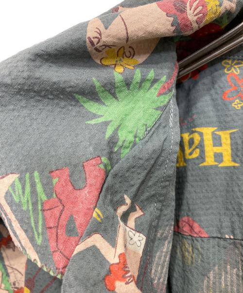 Sun Surf（サンサーフ）Sun Surf (サンサーフ) TRIP TO HAWAII-アロハシャツ レッド×グレー サイズ:XLの古着・服飾アイテム