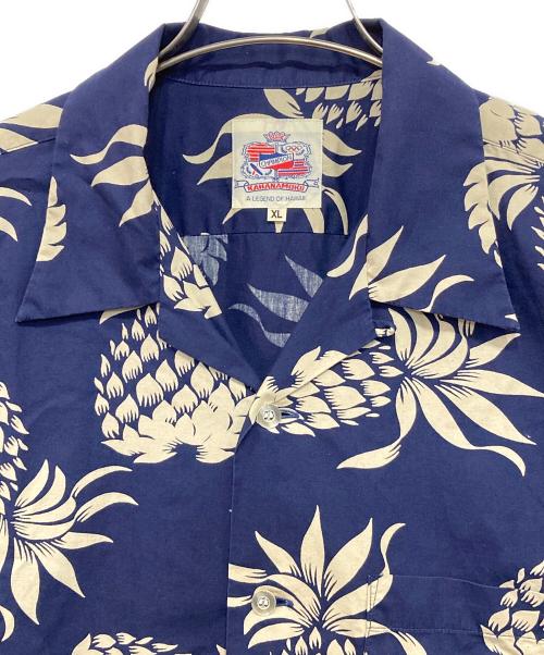 Sun Surf（サンサーフ）Sun Surf (サンサーフ) KAHANAMOKU COTTON HAWAIIAN SHIRT “DUKE'S PINEAPPLE” アイボリー×ブルー サイズ:XLの古着・服飾アイテム