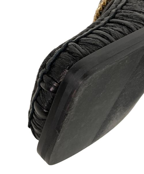 MARTINE ROSE（マーティン・ローズ）MARTINE ROSE (マーティン・ローズ) Leather flats-パテントスクエアトゥローファー ブラック サイズ:43の古着・服飾アイテム