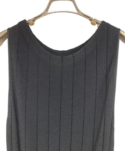 FRAY ID（フレイ アイディー）FRAY ID (フレイ アイディー) ハンドスモッキングニットワンピース ブラック サイズ:Fの古着・服飾アイテム