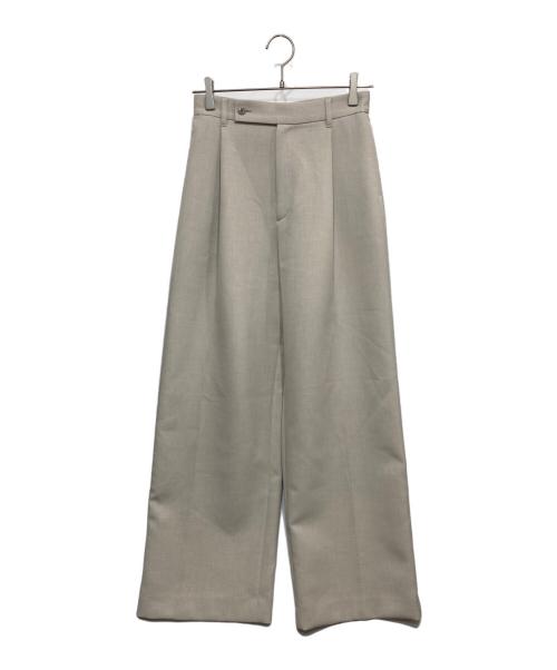 UNITED ARROWS MARW（マルゥ ユナイテッドアローズ）UNITED ARROWS MARW (マルゥ ユナイテッドアローズ) テーパードタックパンツ ナチュラル サイズ:36の古着・服飾アイテム