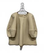 CLANEクラネ）の古着「STRIPE QUILT PUFF TOPS」｜グリーン