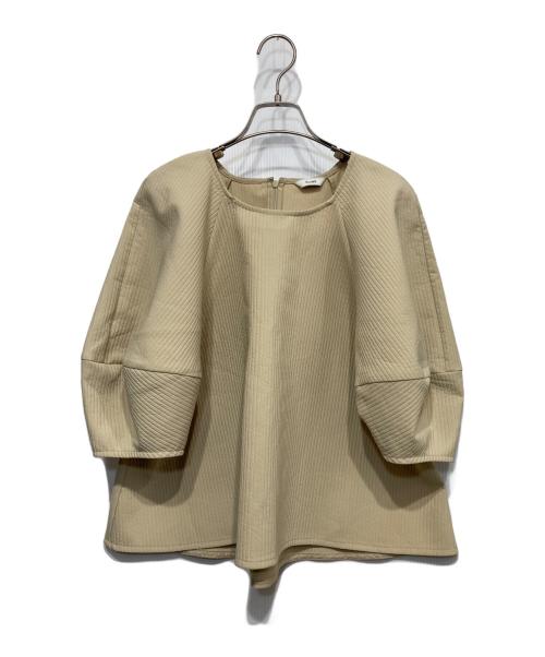 CLANE（クラネ）CLANE (クラネ) STRIPE QUILT PUFF TOPS グリーン サイズ:2の古着・服飾アイテム