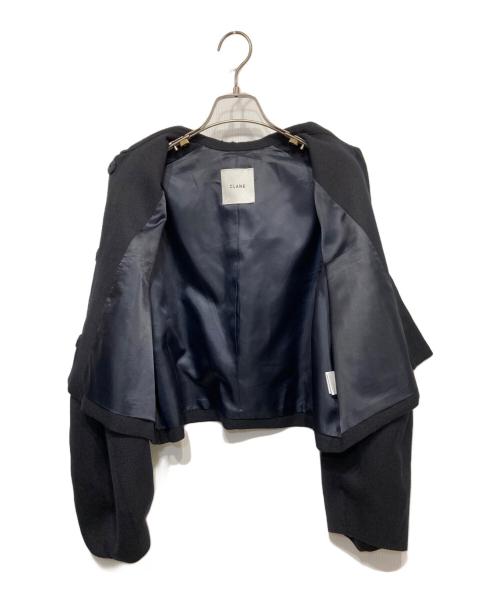 CLANE（クラネ）CLANE (クラネ) コクーン スリーブ ショート ジャケット ネイビー サイズ:1の古着・服飾アイテム