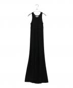 anukeアンヌーク）の古着「Jersey Maxi Onepiece」｜ブラック