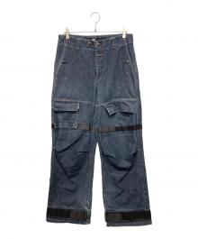 MARITHE+FRANCOIS GIRBAUD（マリテフランソワジルボー）の古着「ベルクロシャトルパンツ velcro shuttle pants」｜インディゴ