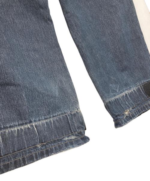 MARITHE+FRANCOIS GIRBAUD（マリテフランソワジルボー）MARITHE+FRANCOIS GIRBAUD (マリテフランソワジルボー) ベルクロシャトルパンツ velcro shuttle pants インディゴ サイズ:33の古着・服飾アイテム