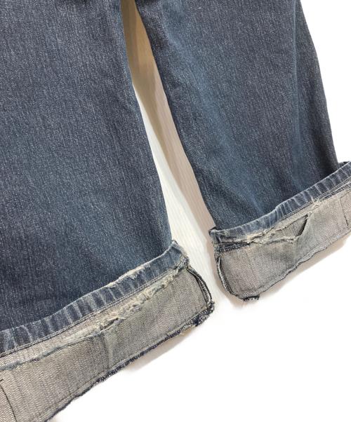 MARITHE+FRANCOIS GIRBAUD（マリテフランソワジルボー）MARITHE+FRANCOIS GIRBAUD (マリテフランソワジルボー) ベルクロシャトルパンツ velcro shuttle pants インディゴ サイズ:33の古着・服飾アイテム