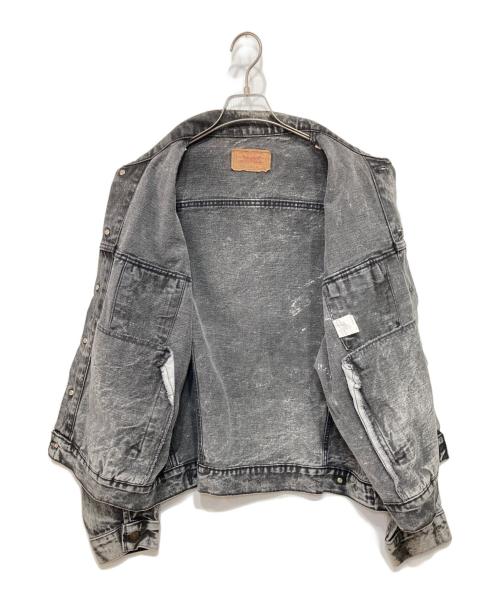 LEVI'S（リーバイス）LEVI'S (リーバイス) 80'sケミカルウォッシュ ブラックデニムジャケット グレー サイズ:XLの古着・服飾アイテム