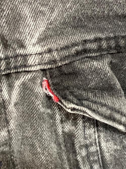LEVI'S（リーバイス）LEVI'S (リーバイス) 80'sケミカルウォッシュ ブラックデニムジャケット グレー サイズ:XLの古着・服飾アイテム
