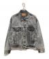 LEVI'S（リーバイス）の古着「80'sケミカルウォッシュ ブラックデニムジャケット」｜グレー
