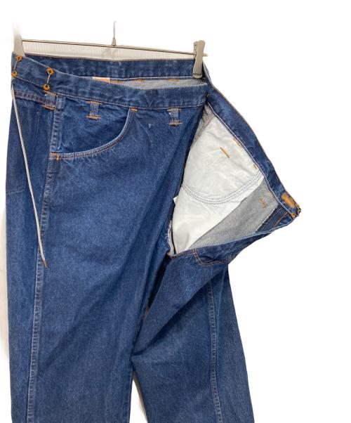 MAISON EUREKA（メゾンエウレカ）MAISON EUREKA (メゾンエウレカ) ラップデニムパンツ ブルー サイズ:Sの古着・服飾アイテム