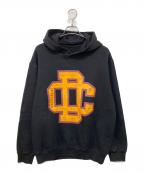 DSQUARED2ディースクエアード）の古着「20AWプリンテッドロゴプルオーバーフーディーパーカー」｜ブラック