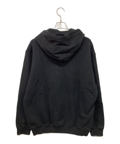 DSQUARED2（ディースクエアード）DSQUARED2 (ディースクエアード) 20AWプリンテッドロゴプルオーバーフーディーパーカー ブラック サイズ:Mの古着・服飾アイテム