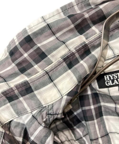 Hysteric Glamour（ヒステリックグラマー）Hysteric Glamour (ヒステリックグラマー) チェックウエスタンシャツ グレー×ホワイト サイズ:Mの古着・服飾アイテム