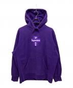 SUPREMEシュプリーム）の古着「CROSS BOX LOGO HOODED SWEAT SHURTS」｜パープル