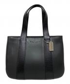 COACHコーチ）の古着「OLD-レザーハンドバッグ」｜ブラック