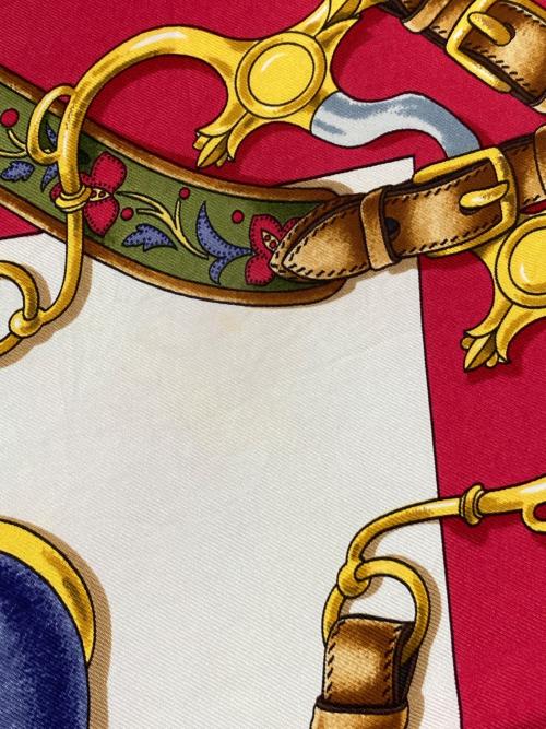 HERMES（エルメス）HERMES (エルメス) カレ90-FESTIVAL イエロー×レッドの古着・服飾アイテム