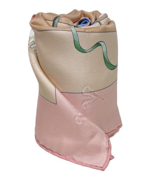 HERMES（エルメス）HERMES (エルメス) カレ90-ベニスのカーニバル ライトピンクの古着・服飾アイテム