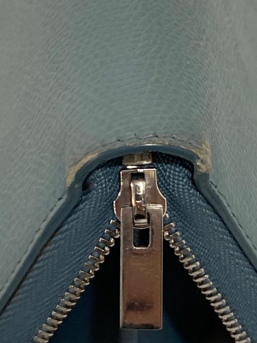 CELINE（セリーヌ）CELINE (セリーヌ) ラウンドファスナー財布 ブルーの古着・服飾アイテム