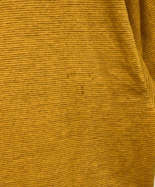 Creek（クリーク）Creek (クリーク) ボーダーTシャツ イエロー サイズ:Lの古着・服飾アイテム