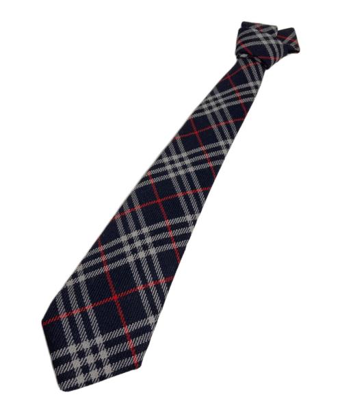 Burberry's（バーバリーズ）Burberry's (バーバリーズ) ノバチェックネクタイ ネイビー サイズ:表記無しの古着・服飾アイテム