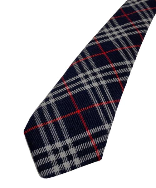Burberry's（バーバリーズ）Burberry's (バーバリーズ) ノバチェックネクタイ ネイビー サイズ:表記無しの古着・服飾アイテム