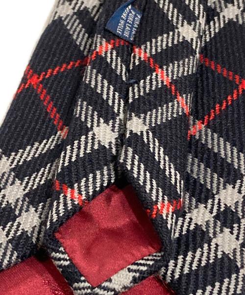 Burberry's（バーバリーズ）Burberry's (バーバリーズ) ノバチェックネクタイ ネイビー サイズ:表記無しの古着・服飾アイテム