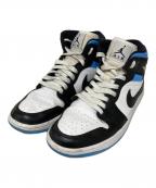 NIKEナイキ）の古着「Women's Air Jordan 1 Mid」｜Black/University Blu