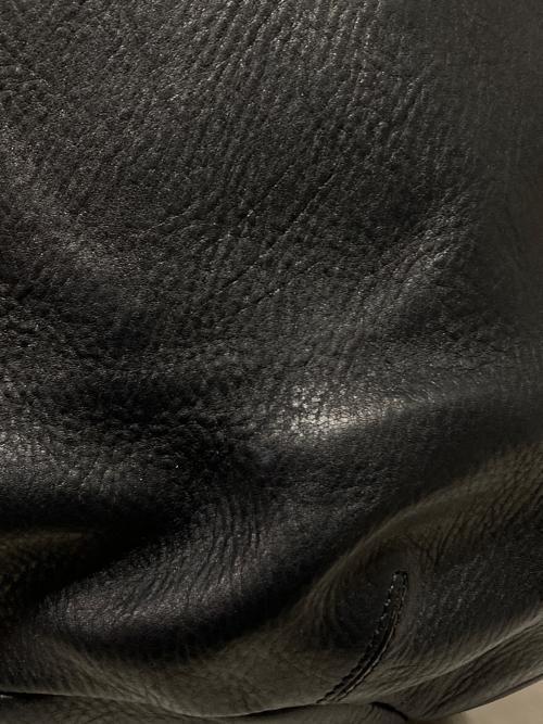 HIROFU（ヒロフ）HIROFU (ヒロフ) シボ革レザートートバッグ ネイビーの古着・服飾アイテム