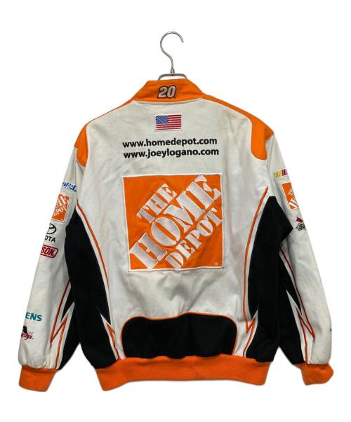 HASE AUTHENTICS（ハセ オーセンティックス）HASE AUTHENTICS (ハセ オーセンティックス) レーシングジャケット オレンジ×アイボリー サイズ:Sの古着・服飾アイテム