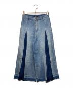 DIESELディーゼル）の古着「ワイドフレアデニムパンツ」｜インディゴ