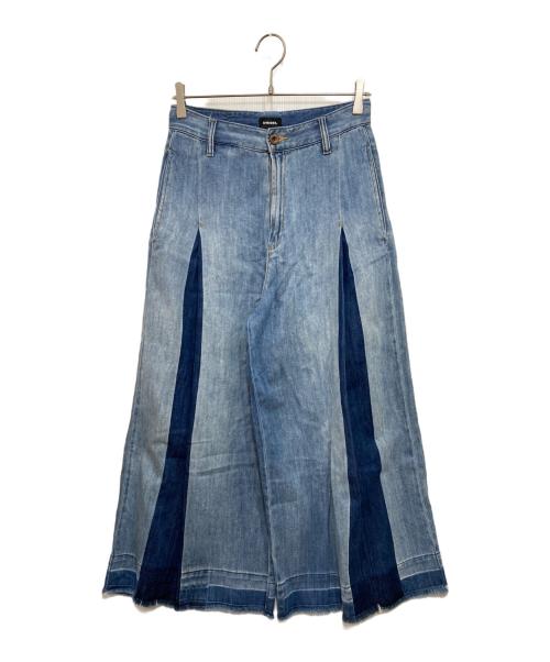 DIESEL（ディーゼル）DIESEL (ディーゼル) ワイドフレアデニムパンツ インディゴ サイズ:26の古着・服飾アイテム