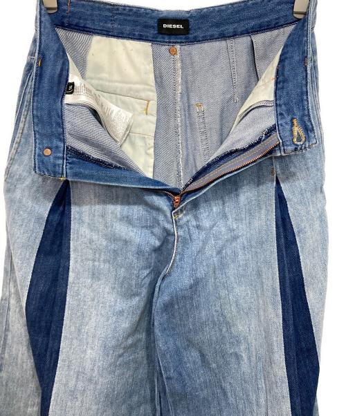 DIESEL（ディーゼル）DIESEL (ディーゼル) ワイドフレアデニムパンツ インディゴ サイズ:26の古着・服飾アイテム